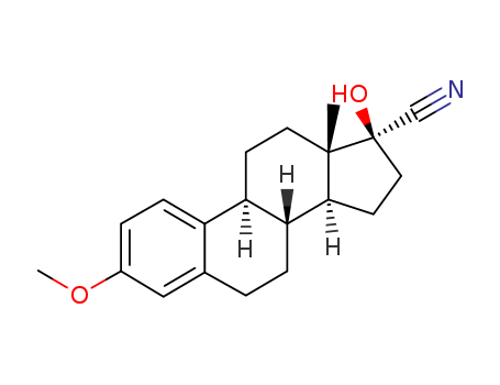 Estra-1,3,5(10)-triene-17-carbonitrile,17-hydroxy-3-methoxy-, (17b)- (9CI) cas  50304-31-9