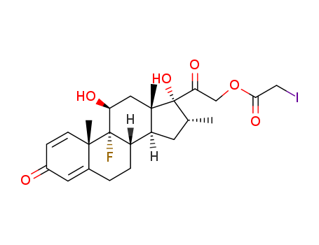 [2-[(8S,10S,11S,13S,14S,16R,17R)-9-fluoro-11,17-dihydroxy-10,13,16-trimethyl-3-oxo-6,7,8,11,12,14,15,16-octahydrocyclopenta[a]phenanthren-17-yl]-2-oxoethyl] 2-iodoacetate