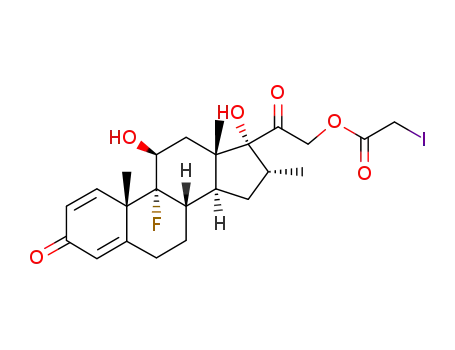 Molecular Structure of 1893-66-9 (dexamethasone 21-iodoacetate)