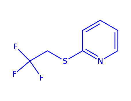 Molecular Structure of 162965-54-0 (2-[(2,2,2-TRIFLUOROETHYL)THIO]-PYRIDINE)