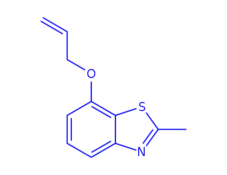 Molecular Structure of 163299-43-2 (Benzothiazole, 2-methyl-7-(2-propenyloxy)- (9CI))