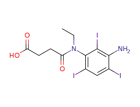 Molecular Structure of 1634-73-7 (succinic acid mono-3-amino-2,4,6-triiodo-N-ethylanilide)