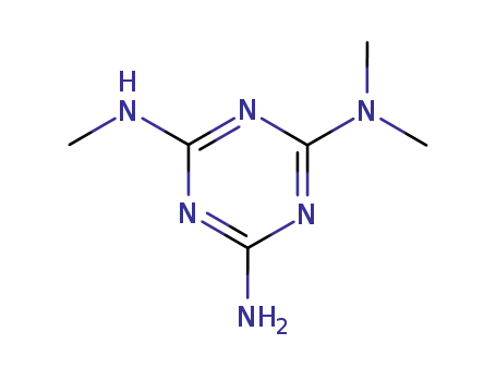 Molecular Structure of 16268-82-9 (N(2),N(2),N(4)-trimethylmelamine)