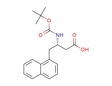 Molecular Structure of 219297-09-3 (BOC-(S)-3-AMINO-4-(1-NAPHTHYL)-BUTYRIC ACID)