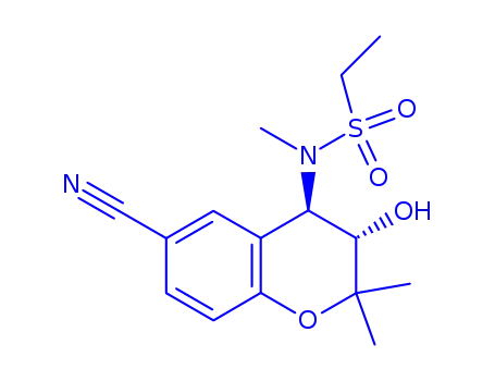 N-(6-cyano-3-hydroxy-2,2-dimethyl-3,4-dihydrochromen-4-yl)-N-methylethanesulfonamide