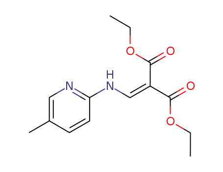 Molecular Structure of 19056-89-4 (((5-METHYL-2-PYRIDINYLAMINO)METHYLENE)MALONIC ACID DIETHYL ESTER)