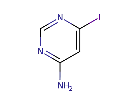 Molecular Structure of 53557-69-0 (4-AMINO-6-IODOPYRIMIDINE)
