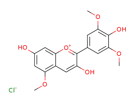 Molecular Structure of 19077-85-1 (CAPENSINIDIN CHLORIDE(NEW)(SH))