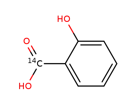 Molecular Structure of 1882-49-1 (SALICYLIC ACID-CARBOXY-14C)