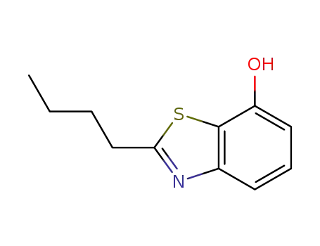 Molecular Structure of 163299-24-9 (7-Benzothiazolol,2-butyl-(9CI))