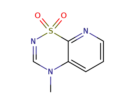 Molecular Structure of 163137-03-9 (4H-Pyrido[3,2-e]-1,2,4-thiadiazine,4-methyl-,1,1-dioxide(9CI))