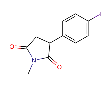 Molecular Structure of 1628-26-8 (3-(4-iodophenyl)-1-methylpyrrolidine-2,5-dione)