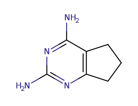 Molecular Structure of 1899-39-4 (5H-Cyclopentapyrimidine-2,4-diamine, 6,7-dihydro- (9CI))