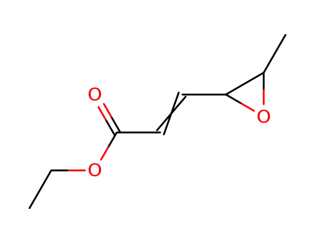Molecular Structure of 18778-81-9 (2-Propenoicacid,3-(3-methyloxiranyl)-,ethylester(9CI))