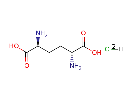 Molecular Structure of 213686-08-9 ((5R,2R)-2,5-Diaminoadipic acid 2HCl)