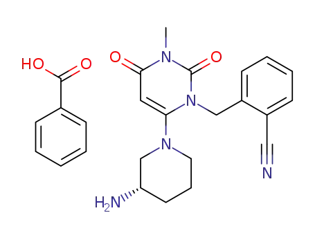 Molecular Structure of 850649-62-6 (Alogliptin benzoate)