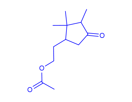 Cyclopentanone,4-[2-(acetyloxy)ethyl]-2,3,3-trimethyl-