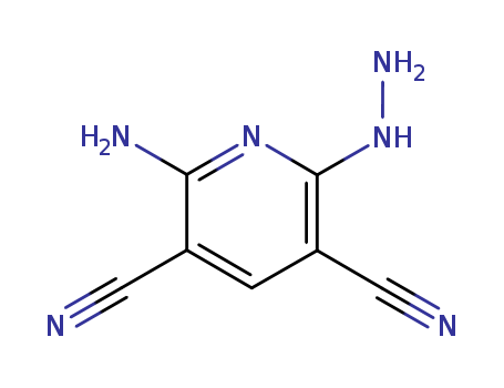3,5-Pyridinedicarbonitrile,2-amino-6-hydrazinyl- cas  1901-52-6