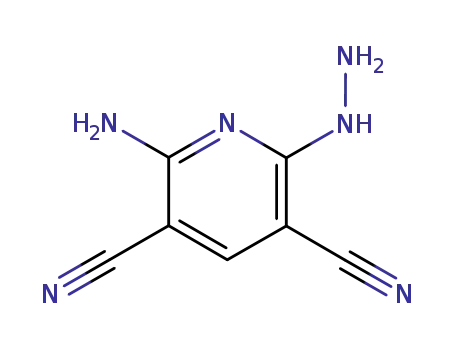 Molecular Structure of 1901-52-6 (2-amino-6-hydrazinylpyridine-3,5-dicarbonitrile)