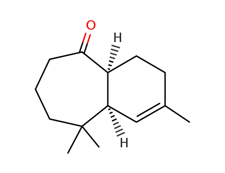 2,9,9-trimethyl-3,4,4aβ,6,7,8,9,9aβ-octahydro-(5H)-benzocyclohepten-5-one