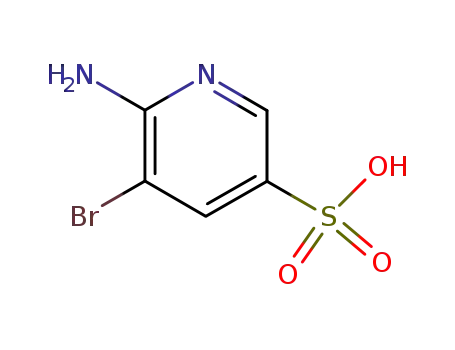 Molecular Structure of 247582-62-3 (6-AMINO-5-BROMOPYRIDINE-3-SULFONIC ACID)