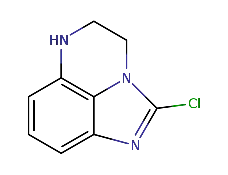 Molecular Structure of 163120-51-2 (4H-Imidazo[1,5,4-de]quinoxaline,2-chloro-5,6-dihydro-(9CI))