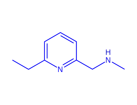 Molecular Structure of 162739-97-1 (2-Pyridinemethanamine,6-ethyl-N-methyl-(9CI))