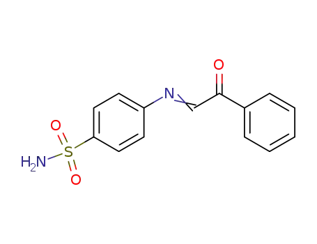 Molecular Structure of 18985-88-1 (4-{[(1E)-2-oxo-2-phenylethylidene]amino}benzenesulfonamide)