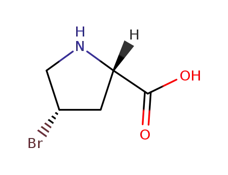 Molecular Structure of 16257-69-5 ((2S,4S)-4-bromopyrrolidine-2-carboxylic acid)