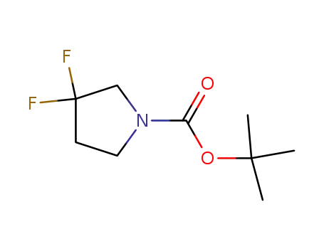 Molecular Structure of 195447-25-7 (1-BOC-3,3-DIFLUOROPYRROLIDINE)