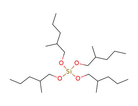 Molecular Structure of 18765-32-7 (SILICICACID,TETRA-2-METHYL-1-PENTYLESTER)