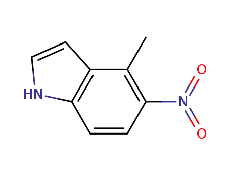 Molecular Structure of 165250-69-1 (4-methyl-5-nitro-1H-indole)