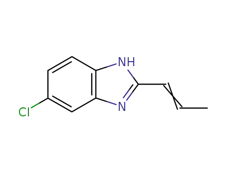 Molecular Structure of 19275-97-9 (1H-Benzimidazole,5-chloro-2-(1-propenyl)-(9CI))