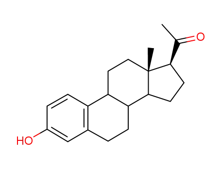 Molecular Structure of 1667-98-7 (1-[(17beta)-3-hydroxyestra-1,3,5(10)-trien-17-yl]ethanone)