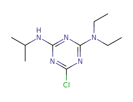 Molecular Structure of 1912-25-0 (2-(N,N-diethylamino)-4-(-N-isopropylamino)-6-chloro-1,3,5-triazine)