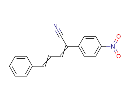 Molecular Structure of 19159-93-4 (2-(4-nitrophenyl)-5-phenylpenta-2,4-dienenitrile)