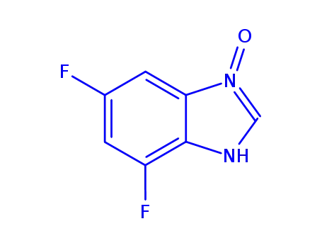 Molecular Structure of 191847-81-1 (1H-Benzimidazole,5,7-difluoro-,3-oxide(9CI))