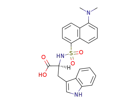 Molecular Structure of 19461-29-1 (N-ALPHA-DANSYL-L-TRYPTOPHAN CYCLOHEXYLAMMONIUM SALT)