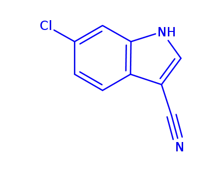 Molecular Structure of 194490-17-0 (6-CHLORO-3-CYANOINDOLE)