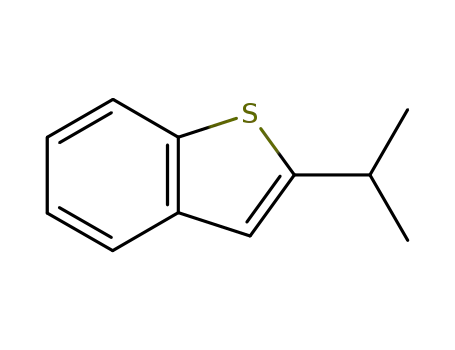 Molecular Structure of 39743-75-4 (2-(propan-2-yl)-1-benzothiophene)