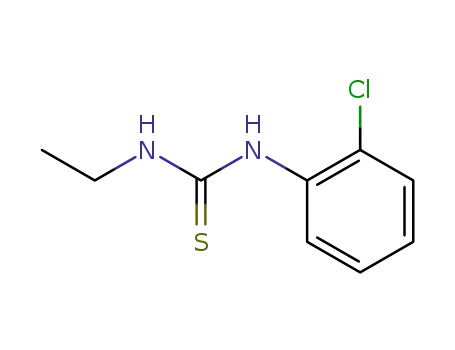 Molecular Structure of 19384-08-8 (1-(2-chlorophenyl)-3-ethylthiourea)