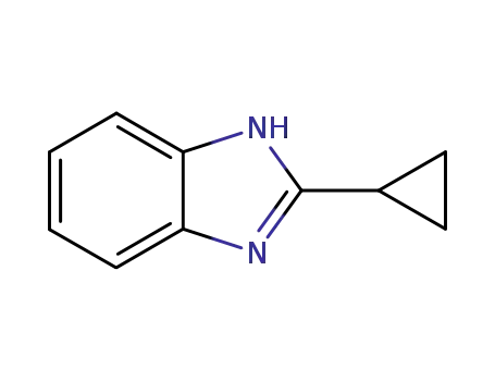 Molecular Structure of 16405-79-1 (1H-Benzimidazole,2-cyclopropyl-(9CI))