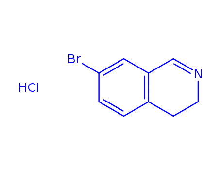 Molecular Structure of 16516-67-9 (7-BROMO-3,4-DIHYDROISOQUINOLINE HYDROCHLORIDE)