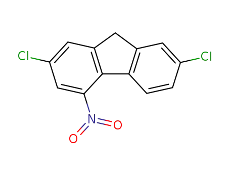 Molecular Structure of 92961-04-1 (2,7-dichloro-4-nitro-9H-fluorene)
