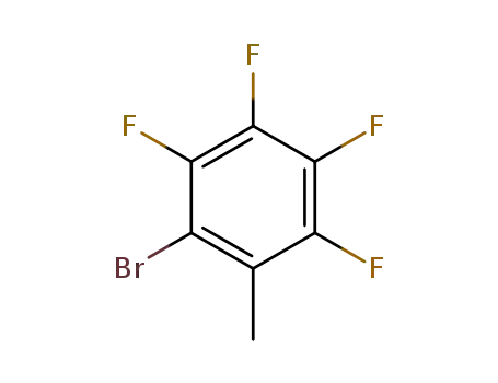 Molecular Structure of 16583-13-4 (2-Bromo-3,4,5,6-tetrafluorotoluene)