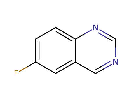 Molecular Structure of 16499-44-8 (Quinazoline, 6-fluoro- (8CI))