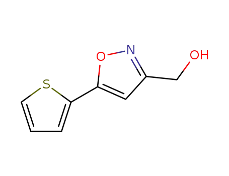 Molecular Structure of 194491-44-6 ([5-(2-THIENYL)-3-ISOXAZOLYL]METHANOL)