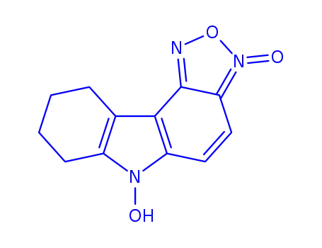 Molecular Structure of 164356-03-0 (6-HYDROXY-7,8,9,10-TETRAHYDRO-6H-[1,2,5]OXADIAZOLO[4,3-C]CARBAZOL-3-IUM-3-OLATE)