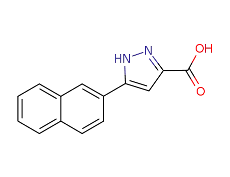 Molecular Structure of 164295-94-7 (5-NAPHTHALEN-2-YL-1H-PYRAZOLE-3-CARBOXYLIC ACID)