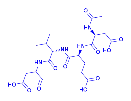 Molecular Structure of 184179-08-6 (AC-DEVD-CHO)